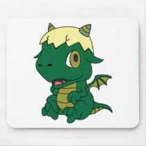 Gobby the baby dragon mousepads