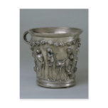 Goblet embossed with skeletons post cards