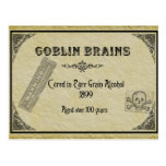Goblin Brains Recipe Card Post Card