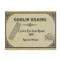 Goblin Brains Recipe Card Post Card
