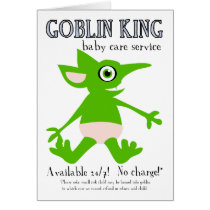 Goblin King Baby Care Service Card