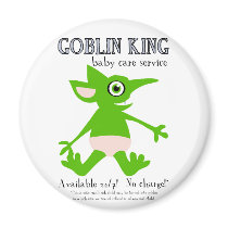 Goblin King Baby Care Service Magnets