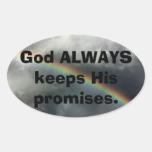 God Always Keeps His Promises Sticker