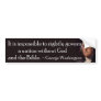 God and the Bible - Bumpersticker Bumper Sticker