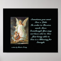 god_angel, parfois vous devez donner un LittleIn o Poster