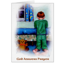 GOD ANSWERS PRAYER GREETING CARD