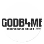 GOD B 4 ME - GOD BEFORE ME - SCRIPTURE STICKER