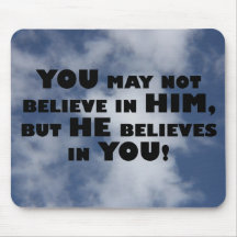 God believes in atheists mouse pads