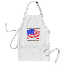 God Bless America American Flag Apron