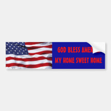 God Bless America Bumper Sticker