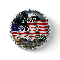 God bless america pin