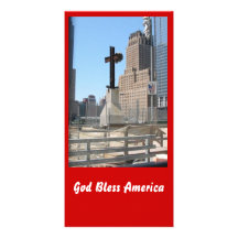 God Bless America Custom Photo Card