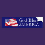 God Bless America Flag Bumper Sticker bumper stickers