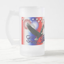 God Bless America Fourth of July Mug