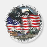 God bless america fridge magnets