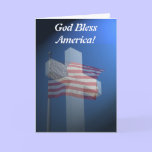 God Bless America!  Greeting Card cards