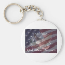 God Bless America Key Chain