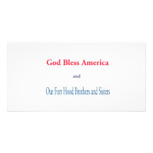God Bless America Personalized Photo Card