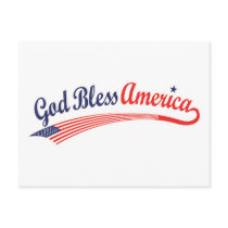 God Bless America Post Card