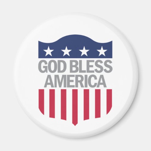 God Bless America Refrigerator Magnet