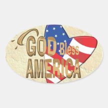 GOD BLESS AMERICA STICKER