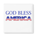 God Bless America Tee Fridge Magnets
