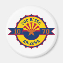 God bless Arizona Fridge Magnets