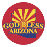 God Bless Arizona Sticker