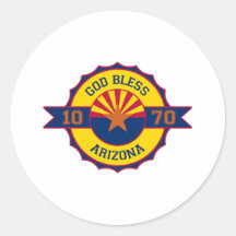 God bless Arizona Sticker