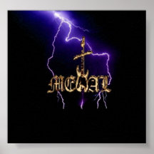 GOD bless metal Posters