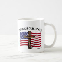 God Bless Our Troops Coffee Mugs