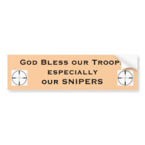 God Bless our Troops especial... Bumper Stickers