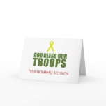 God Bless Our Troops This Holiday Season Cards