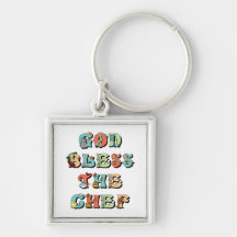 God Bless the Chef Keychains