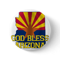 God Bless the state of Arizona Pin