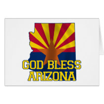 God Bless the state of Arizona Greeting Cards