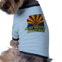 God Bless the state of Arizona Dog Tee Shirt