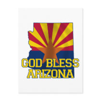 God Bless the state of Arizona Post Card