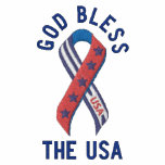 God Bless the USA Embroidered Polo Shirt