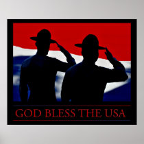 God Bless The USA Poster