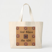 God Bless the USA tote Tote Bags