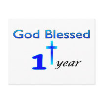 God Blessed 1 year birthday gift