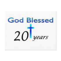 God Blessed 20 years birthday gift