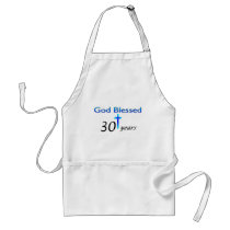 God Blessed 30 years christian birthday gift Aprons