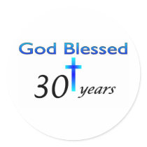 God Blessed 30 years christian birthday gift
