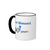 God Blessed 40 years birthday gift Mug