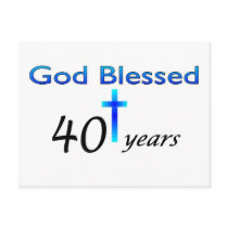 God Blessed 40 years birthday gift