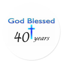 God Blessed 40 years birthday gift