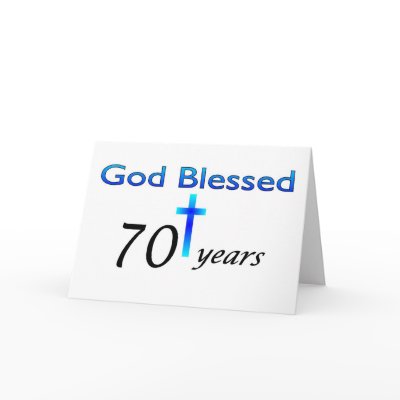God Blessed 70 years birthday gift by DiligentHeart
