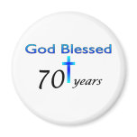 God Blessed 70 years birthday gift